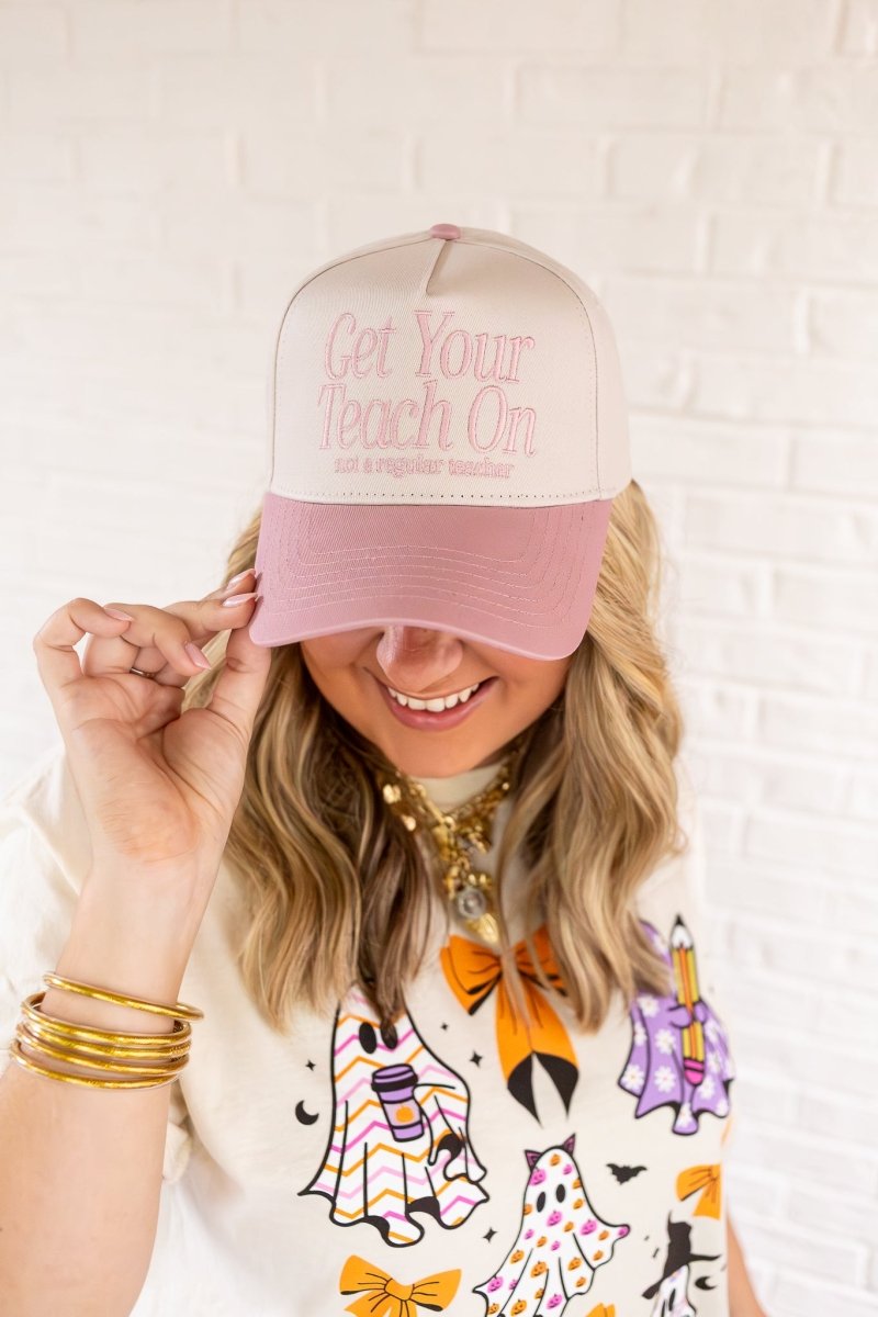 Pink Get Your Teach On (not a regular teacher) Hat - GYTO Collective - Get Your Teach On