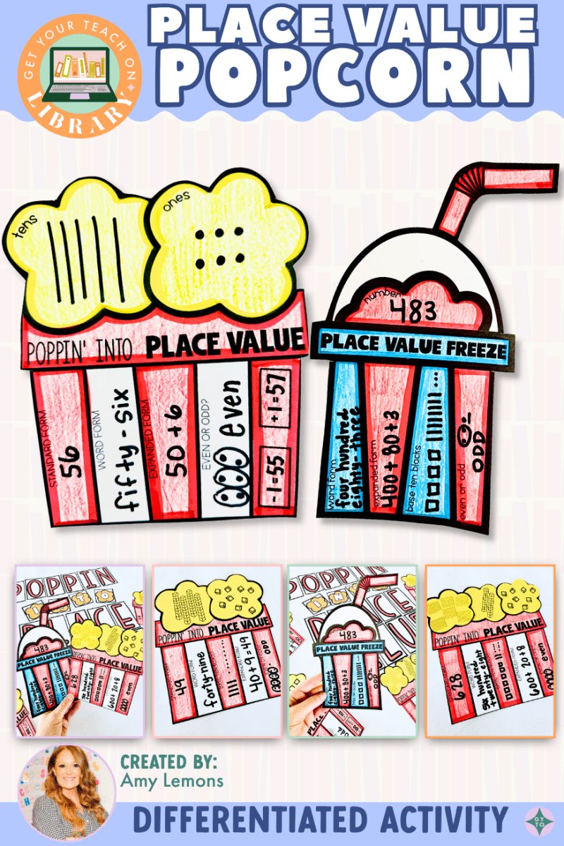 Popcorn Place Value for 2, 3, and 4 Digit Numbers - Shop GYTO - Get Your Teach On