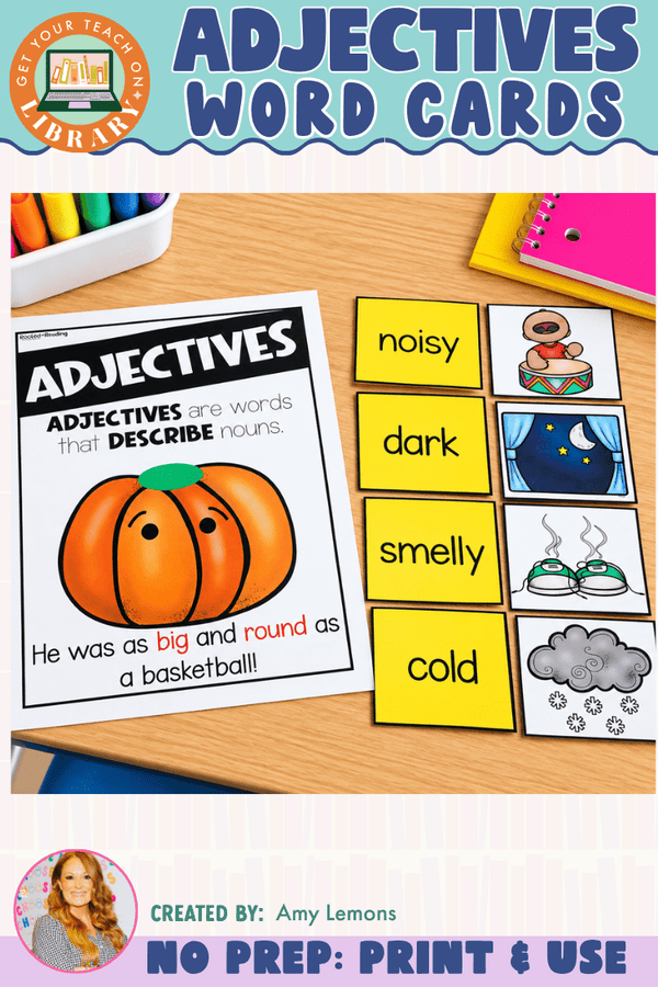 Pumpkin Adjectives Word Cards | Fall Describing Words Activity - Shop GYTO - Get Your Teach On