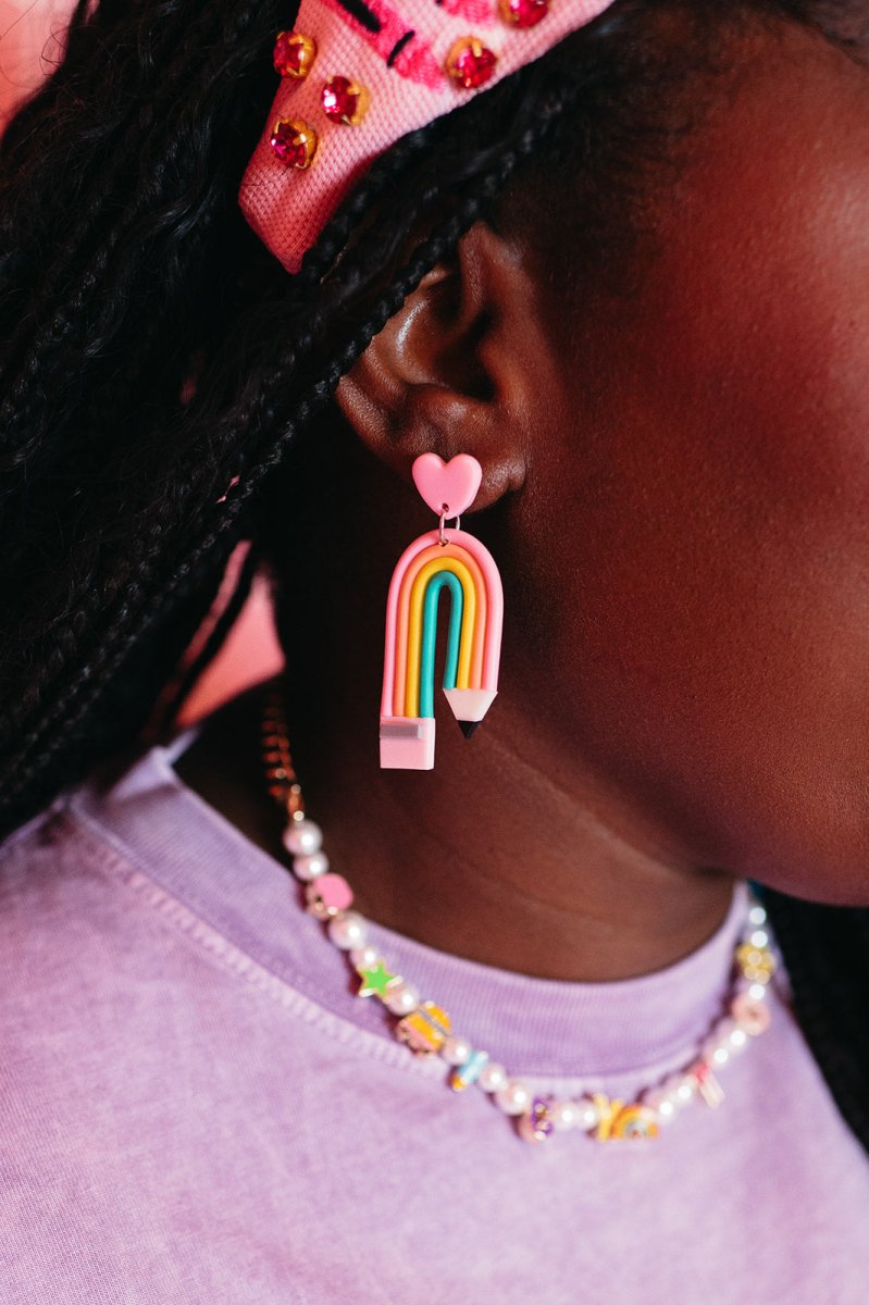 Rainbow Pencil Earrings - Shop GYTO - Get Your Teach On