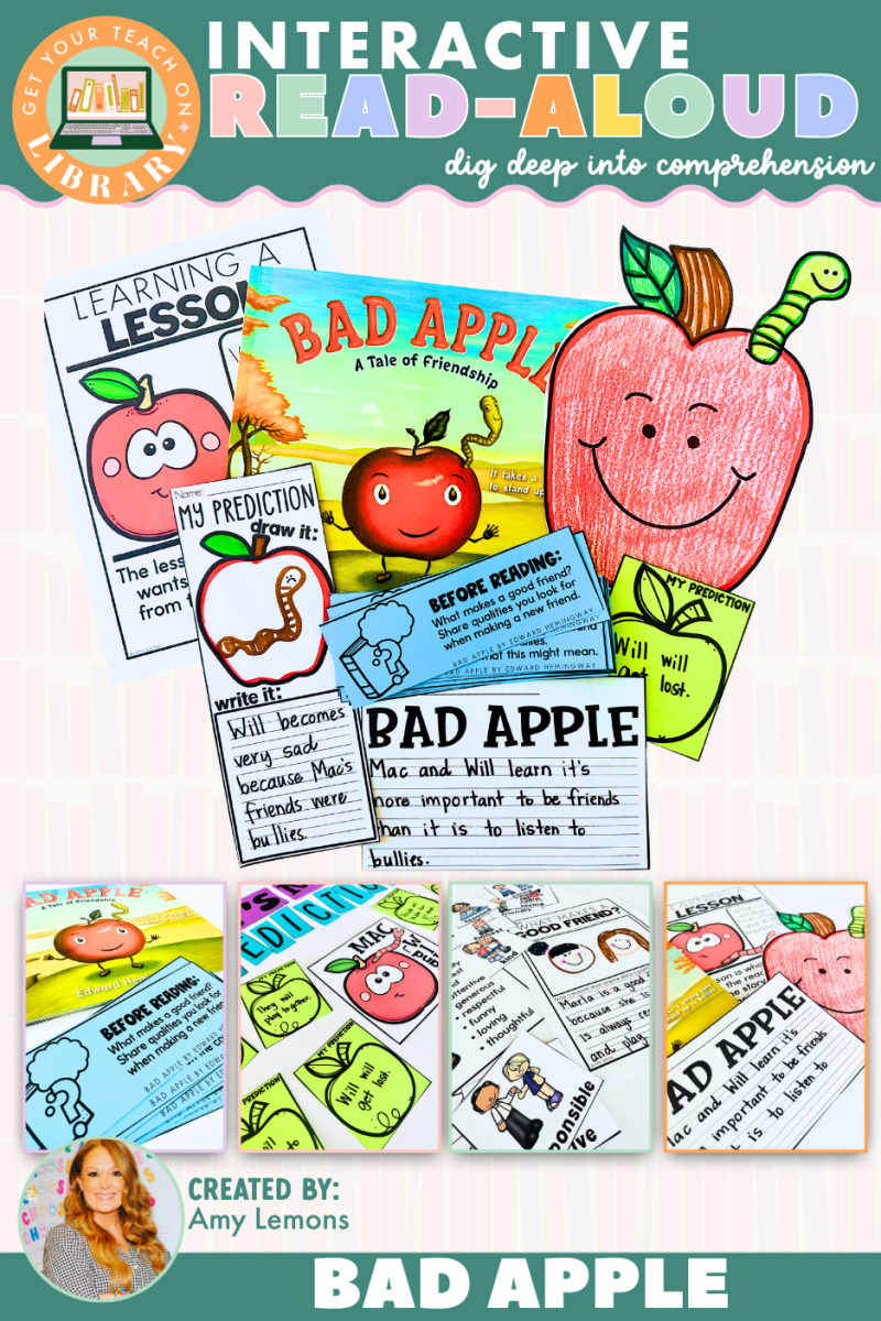 Reading Comprehension: Bad Apple Interactive Read-Aloud Lesson Plans & Activities - Shop GYTO - Get Your Teach On