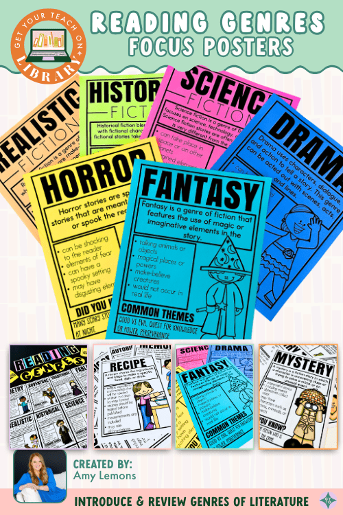 Reading Genre Focus Posters & Bulletin Board Kit - Shop GYTO - Get Your Teach On
