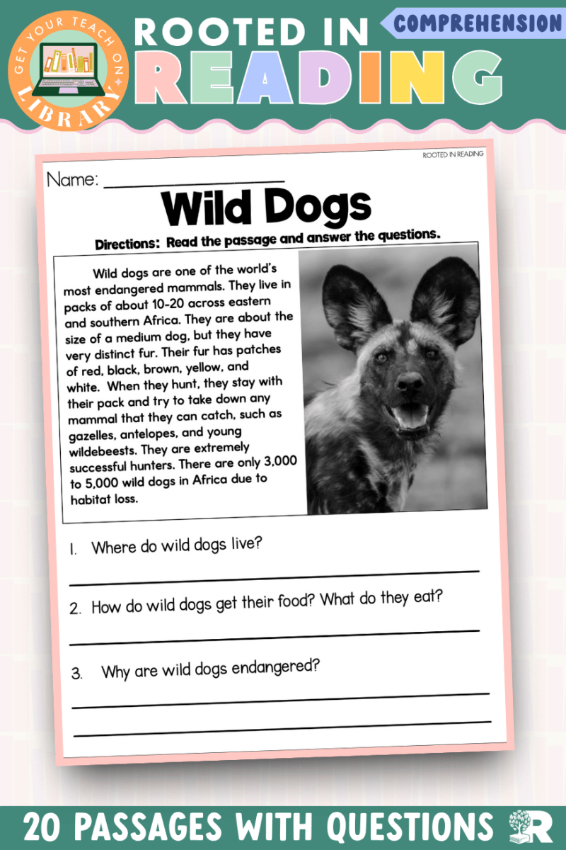 Rooted in Reading: 20 Nonfiction Comprehension Passages for Young Learners (Level 2) - Shop GYTO - Get Your Teach On