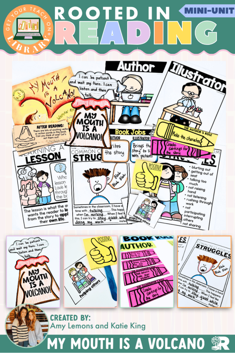 Rooted in Reading Mini Back to School Resource: My Mouth is a Volcano - Shop GYTO - Get Your Teach On