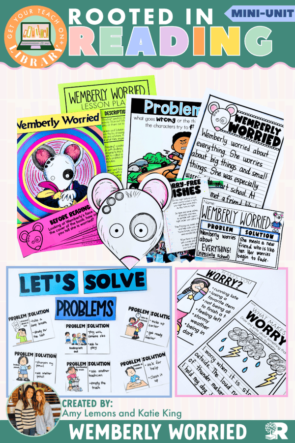 Rooted in Reading: Wemberly Worried back to school read aloud activities by Get Your Teach On