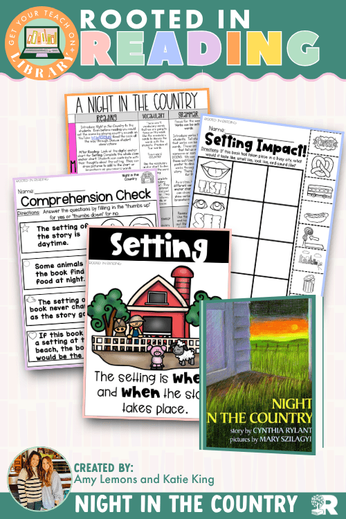 Rooted in Reading: Night in the Country | Reading Comprehension Activities for How Settings Can Change - Shop GYTO - Get Your Teach On