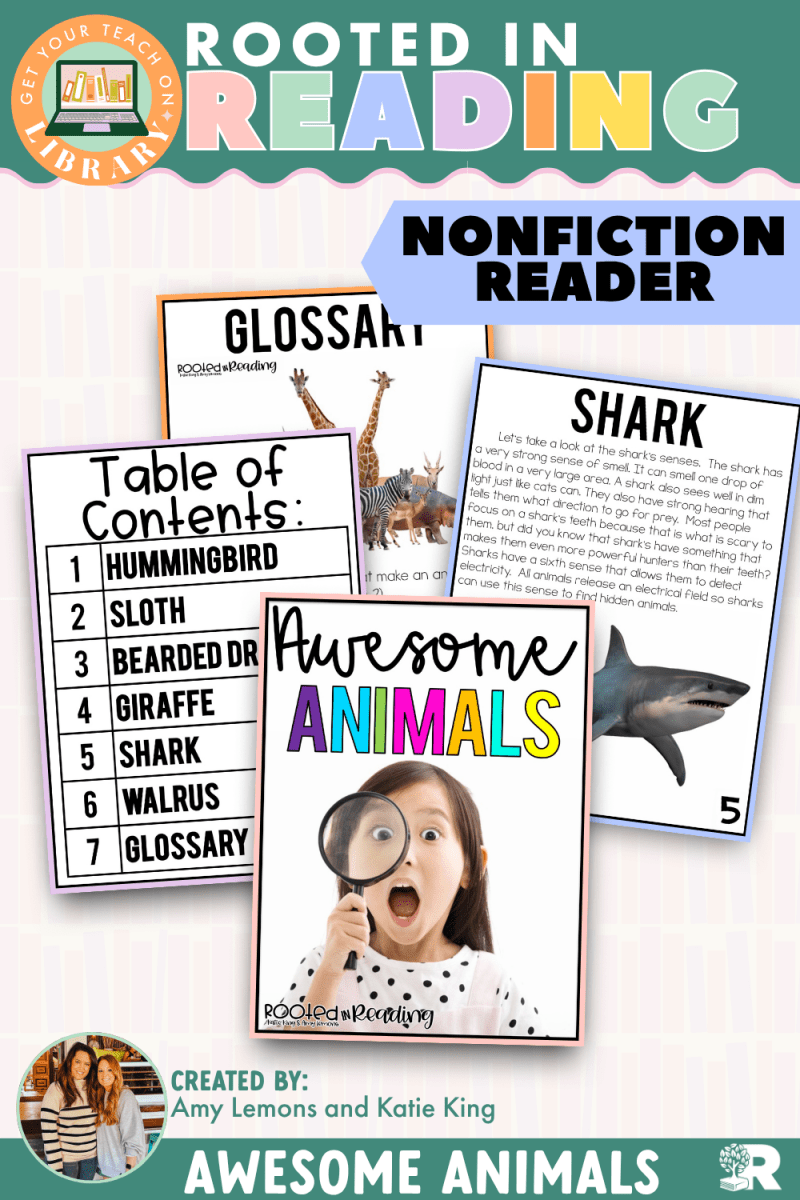 Rooted in Reading Nonfiction Reader: Awesome Animals - Shop GYTO - Get Your Teach On