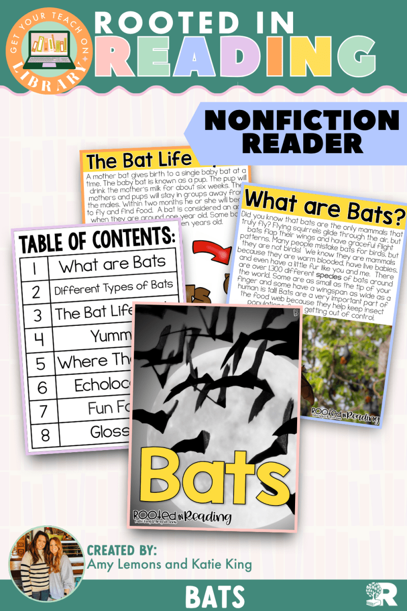 Rooted in Reading Nonfiction Reader: Bats - Shop GYTO - Get Your Teach On