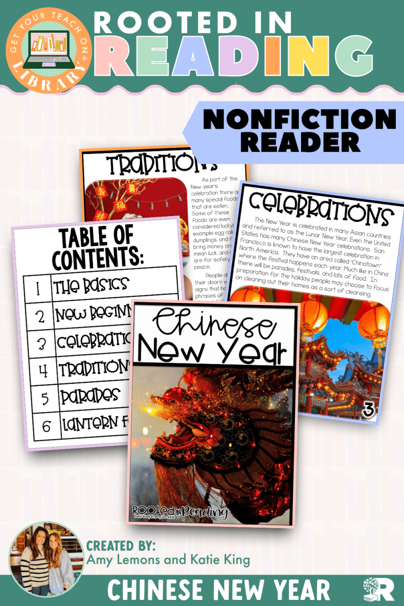Rooted in Reading Nonfiction Reader: Chinese New Year - Shop GYTO - Get Your Teach On