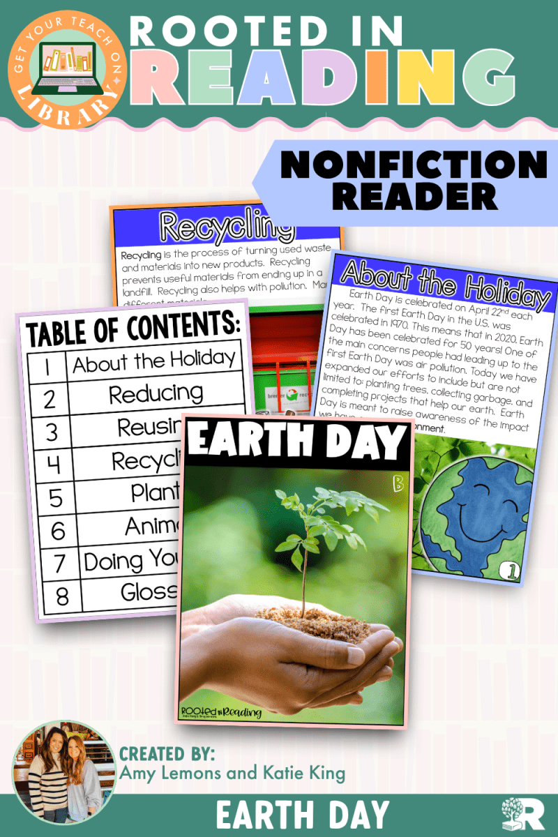 Rooted in Reading Nonfiction Reader: Earth Day - Shop GYTO - Get Your Teach On