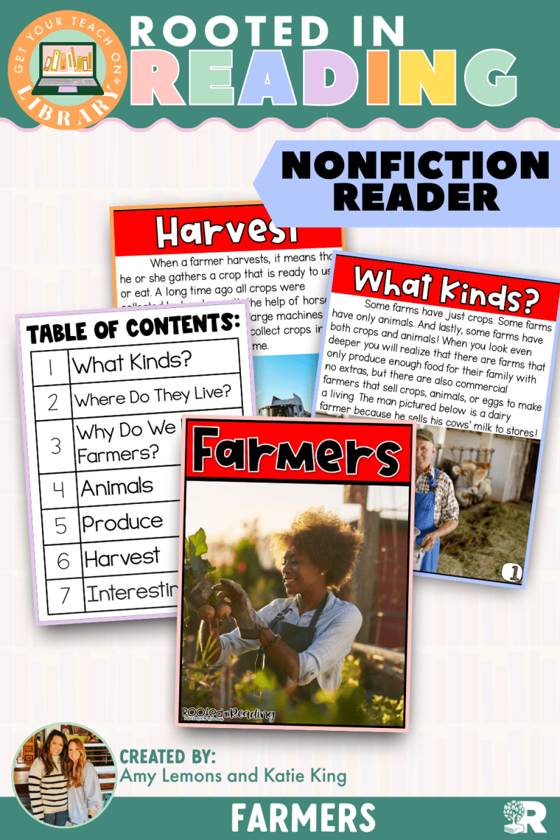 Rooted in Reading Nonfiction Reader: Farmers - Shop GYTO - Get Your Teach On