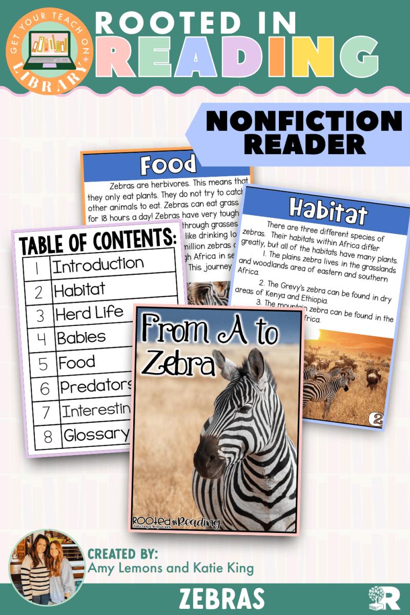 Rooted in Reading Nonfiction Reader: From A to Zebra - Shop GYTO - Get Your Teach On