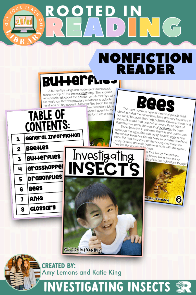 Rooted in Reading Nonfiction Reader: Investigating Insects - Shop GYTO - Get Your Teach On
