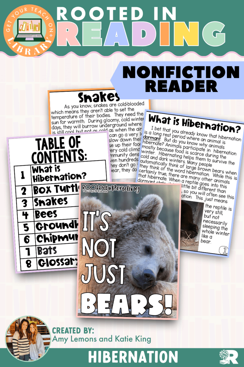 Rooted in Reading Nonfiction Reader: It's Not Just Bears! - Shop GYTO - Get Your Teach On