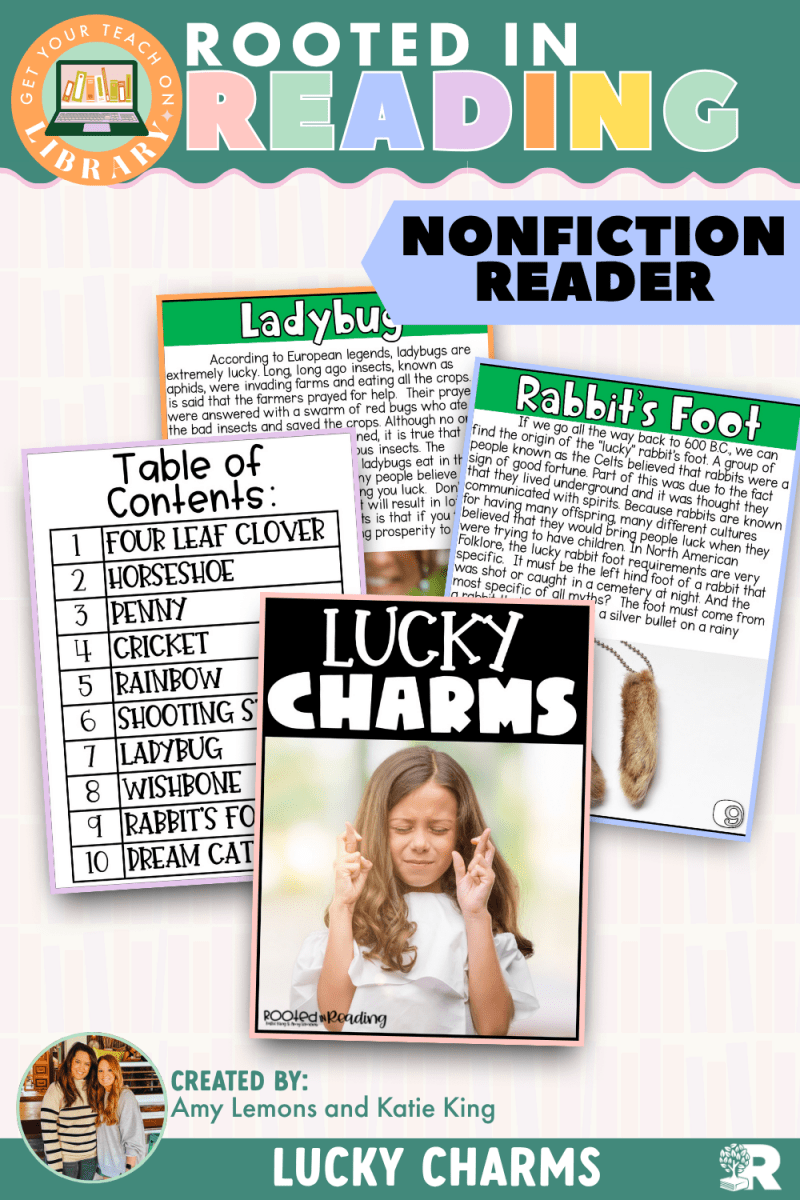 Rooted in Reading Nonfiction Reader: Lucky Charms - Shop GYTO - Get Your Teach On