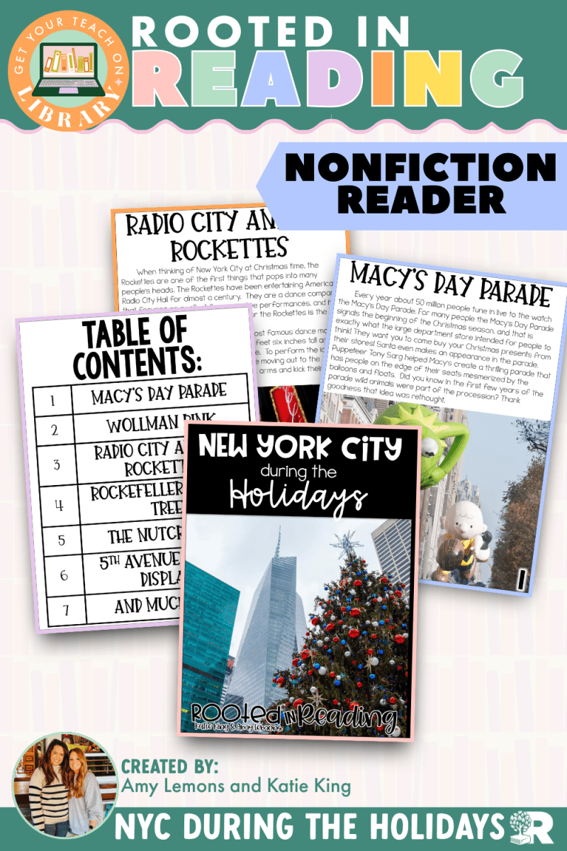 Rooted in Reading Nonfiction Reader: New York City during the Holidays - Shop GYTO - Get Your Teach On