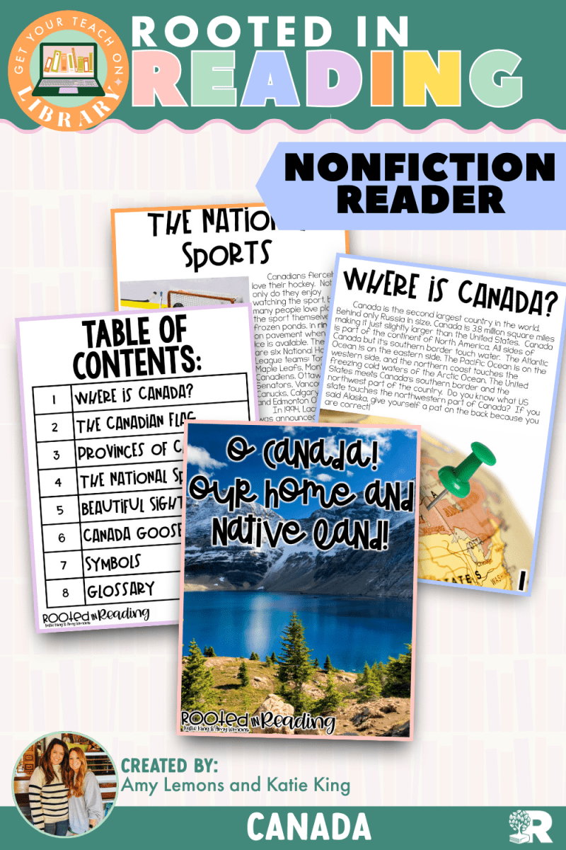 Rooted in Reading Nonfiction Reader: O Canada! Our Home and Native Land! - Shop GYTO - Get Your Teach On