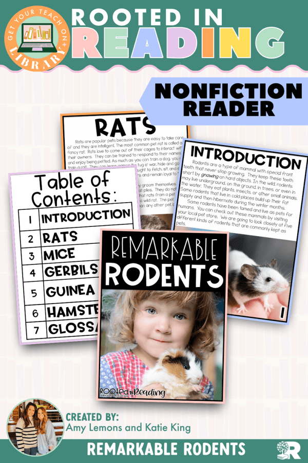 Rooted in Reading nonfiction readers – printable reading classroom resources by Get Your Teach On