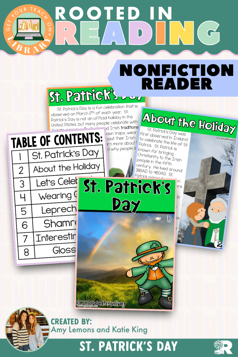 Rooted in Reading Nonfiction Reader: St. Patrick's Day - Shop GYTO - Get Your Teach On