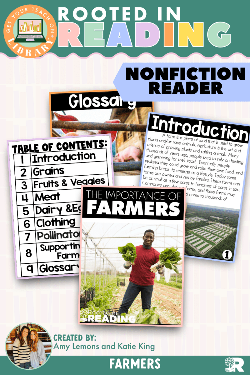 Rooted in Reading Nonfiction Reader: The Importance of Farmers - Shop GYTO - Get Your Teach On