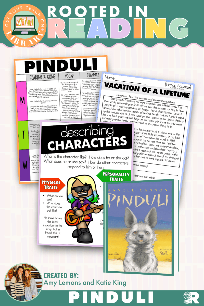 Rooted in Reading: Pinduli Read Aloud Activities | Reading Comprehension for Character Traits & Describing Characters - Shop GYTO - Get Your Teach On