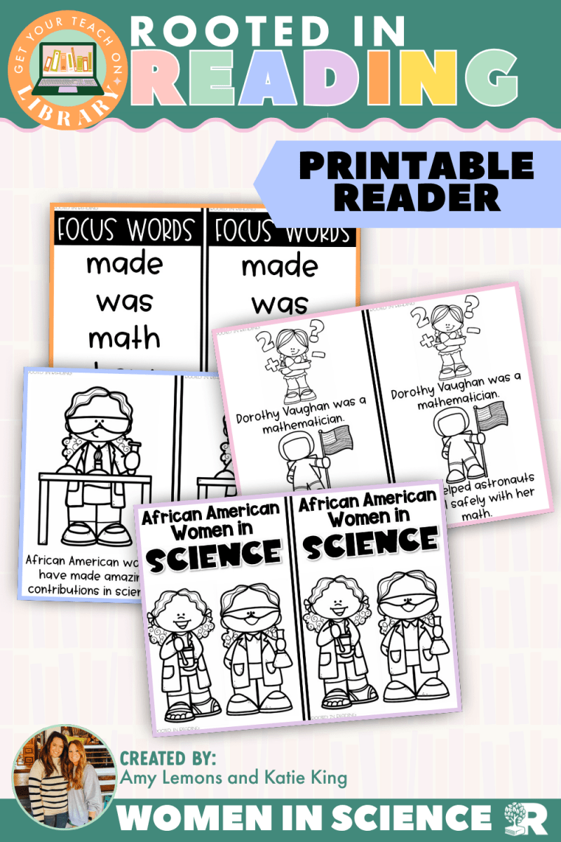 Rooted in Reading Printable Nonfiction Reader: African American Women in Science - Shop GYTO - Get Your Teach On