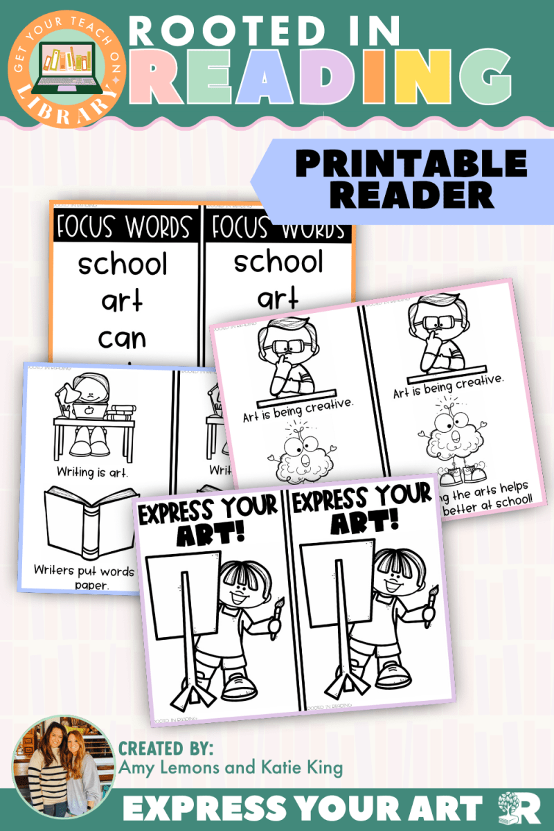 Rooted in Reading Printable Nonfiction Reader: Express Your Art - Shop GYTO - Get Your Teach On