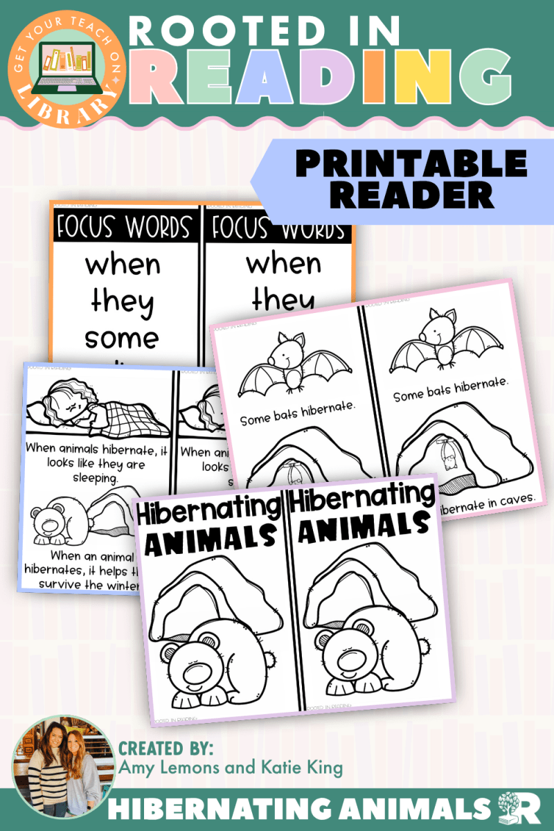 Rooted in Reading Printable Nonfiction Reader: Hibernating Animals - Shop GYTO - Get Your Teach On