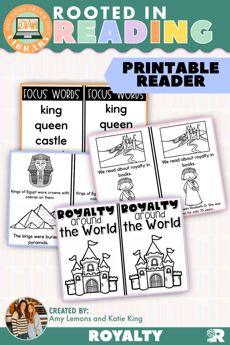 Rooted in Reading Printable Nonfiction Reader: Royalty Around the World - Shop GYTO - Get Your Teach On