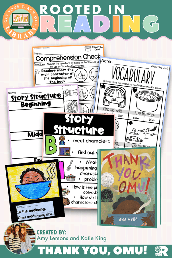 Rooted in Reading: Thank You, Omu! | Reading Comprehension Activities for Story Structure - Shop GYTO - Get Your Teach On