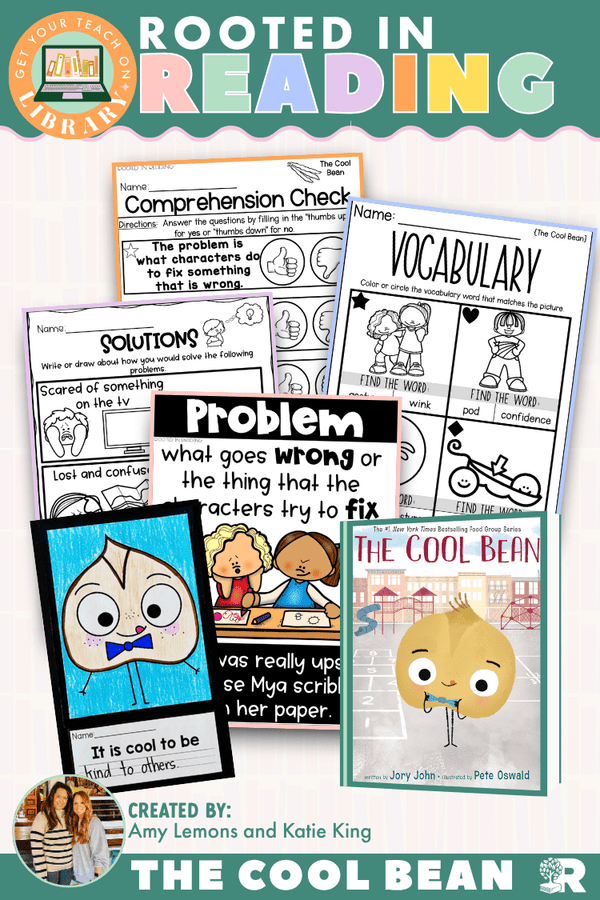 Rooted in Reading: The Cool Bean | Reading Comprehension Activities for Problem and Solution - Shop GYTO - Get Your Teach On