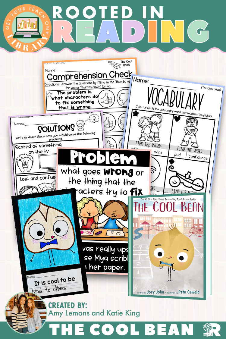 Rooted in Reading: The Cool Bean | Reading Comprehension Activities for Problem and Solution - Shop GYTO - Get Your Teach On
