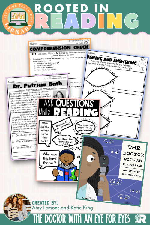 Rooted in Reading: The Doctor with an Eye for Eyes | Reading Comprehension Activities for Asking Questions - Shop GYTO - Get Your Teach On