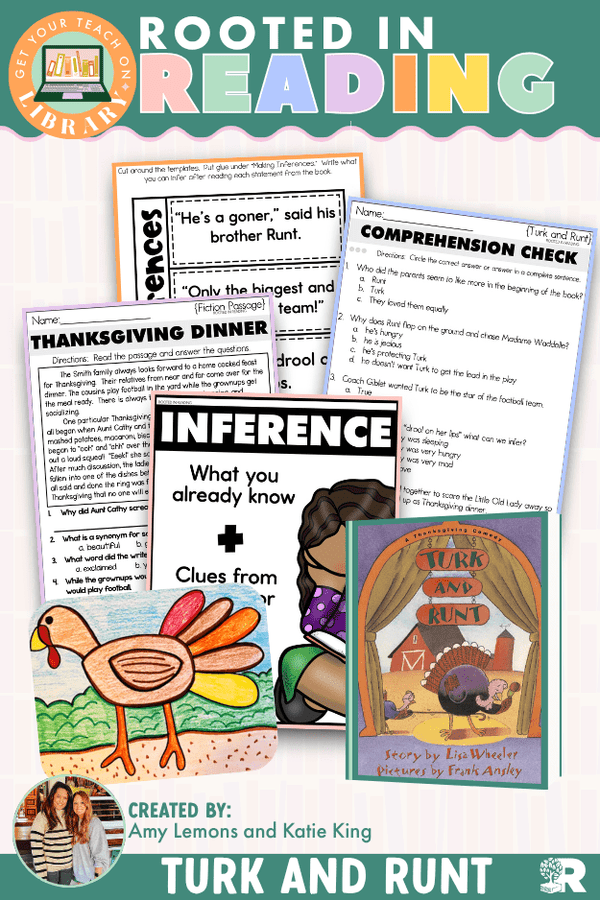 Rooted in Reading: Turk and Runt Read Aloud Activities | Reading Comprehension for Making Inferences and Describing Characters - Shop GYTO - Get Your Teach On