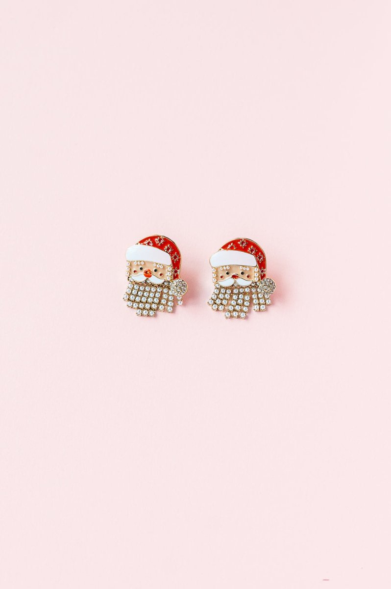 Santa Beaded Beard Earrings - GYTO Collective - Get Your Teach On