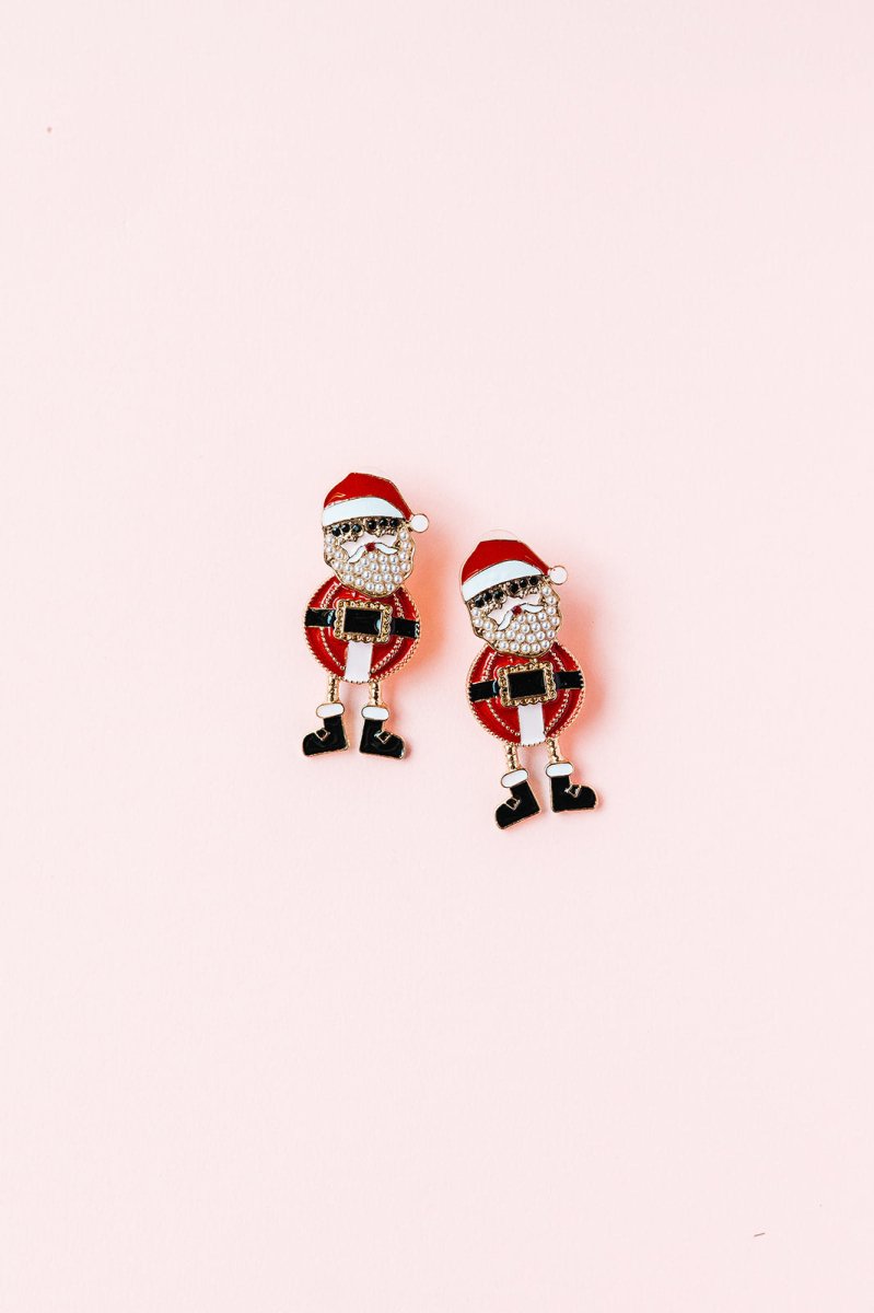 Santa Enamel Earrings - GYTO Collective - Get Your Teach On