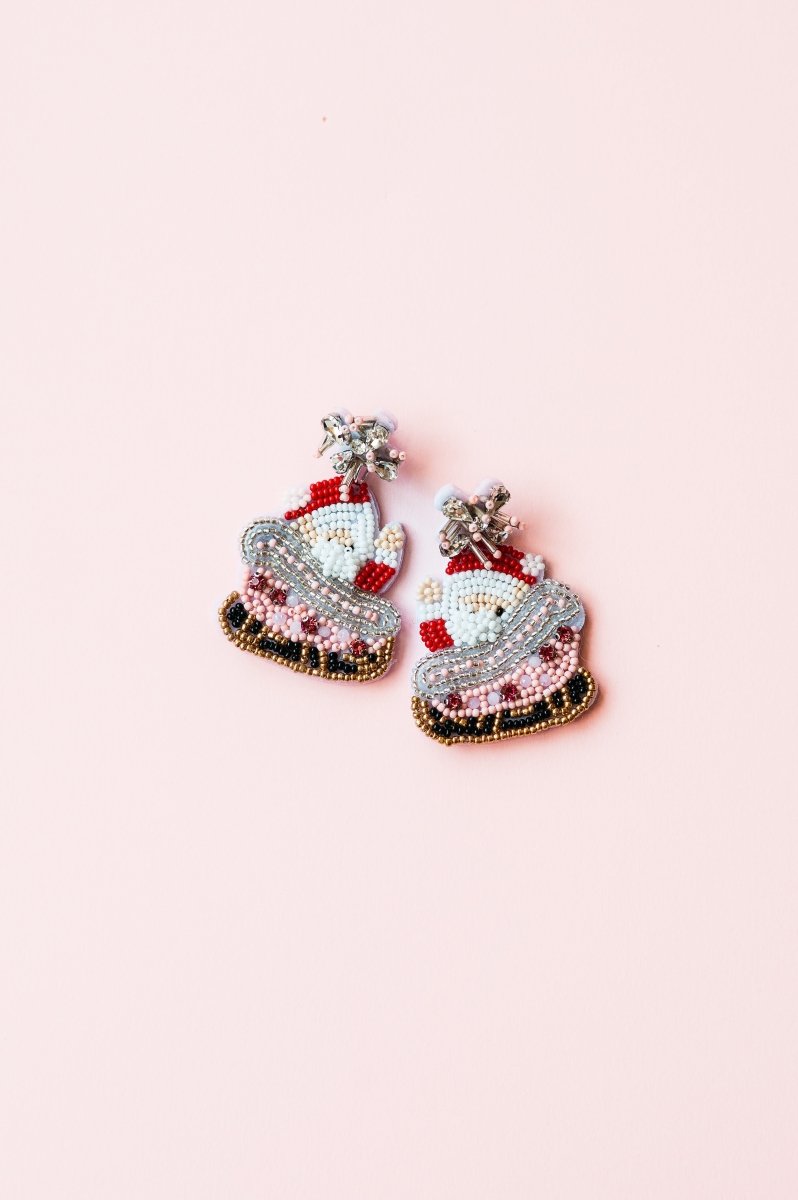 Santa Sleigh Earrings - GYTO Collective - Get Your Teach On