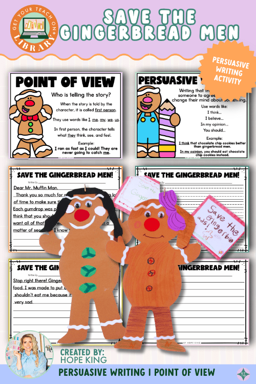 Save the Gingerbread Men | A Persuasive Writing Activity | Grades 1 - 5 - Shop GYTO - Get Your Teach On