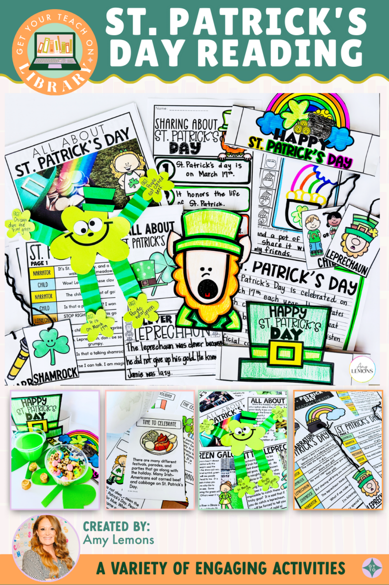 St. Patrick's Day Reading, Writing Craft & Reader's Theater – printable reading resource by Amy Lemons and Get Your Teach On