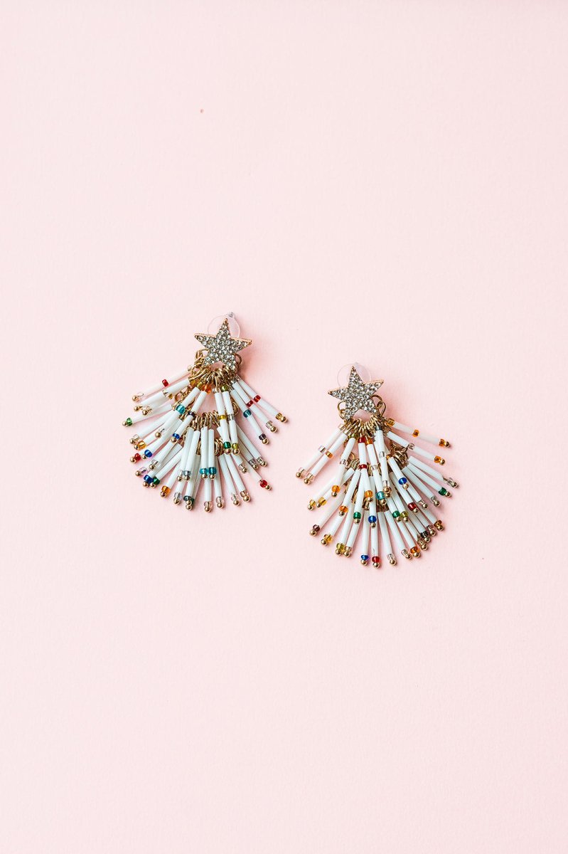 Star Tiered Beaded Earrings - GYTO Collective - Get Your Teach On