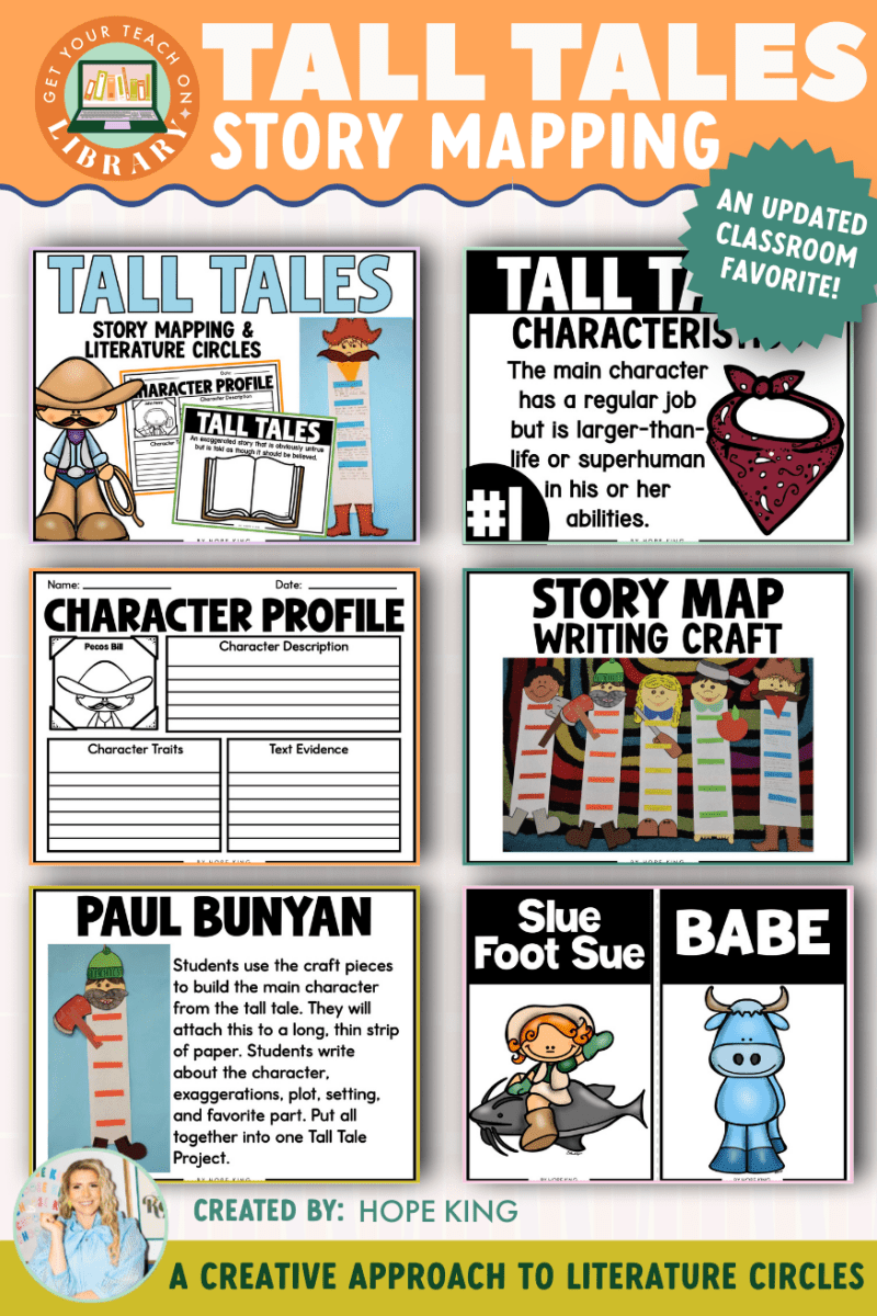 Tall Tales: Story Mapping & Literature Circles - Shop GYTO - Get Your Teach On