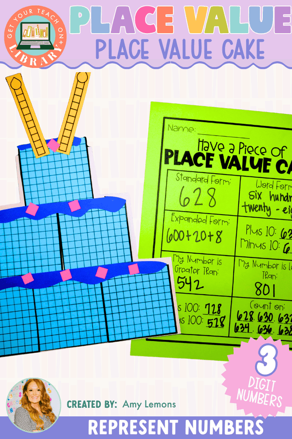 Three-Digit Place Value Party Activity: Place Value Cake – math resource by Amy Lemons and Get Your Teach On