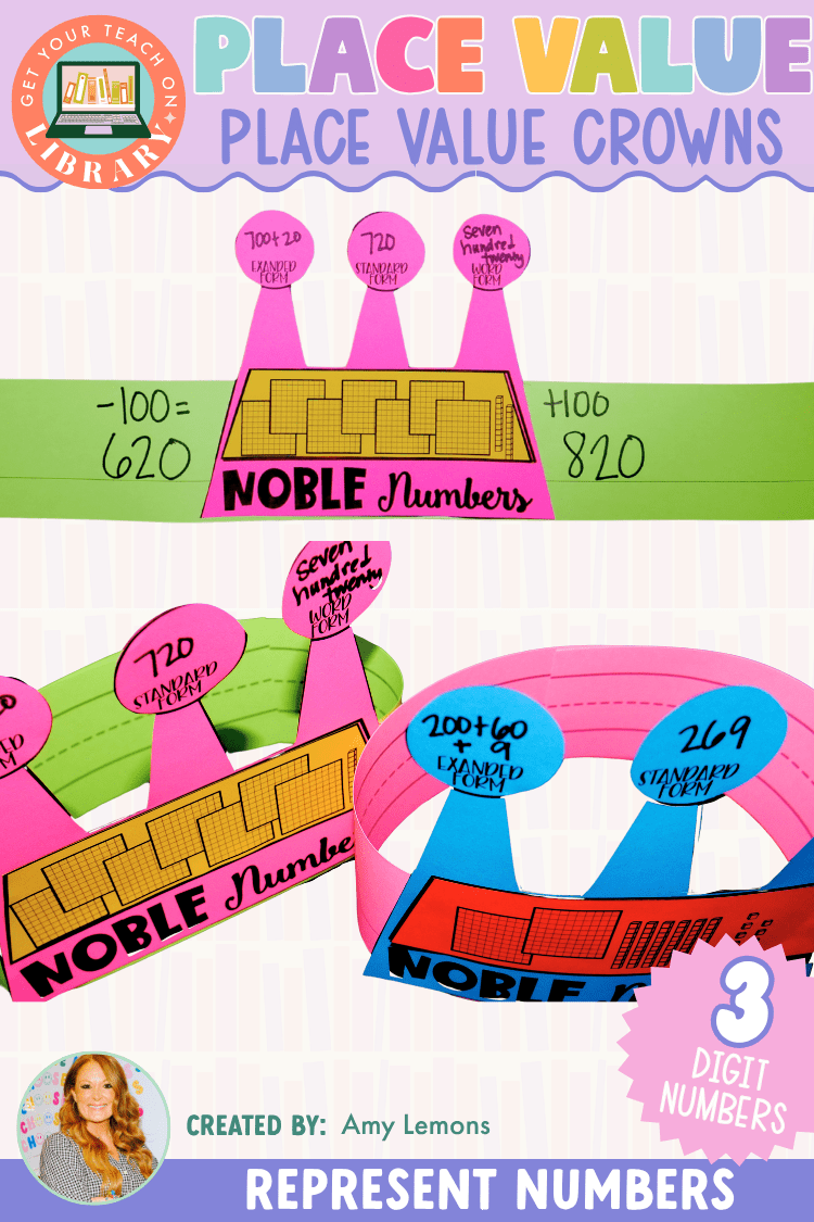 Three-Digit Place Value Party Activity: Place Value Crowns - Shop GYTO - Get Your Teach On