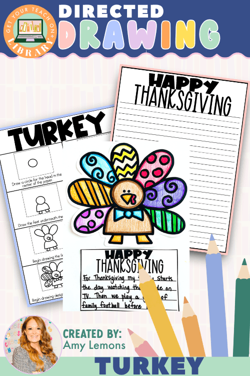Turkey Directed Drawing & Thanksgiving Writing Activity - Shop GYTO - Get Your Teach On