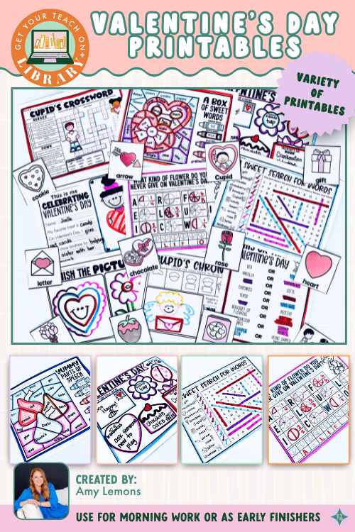 Valentine's Day Printables and Puzzles Pack - Shop GYTO - Get Your Teach On