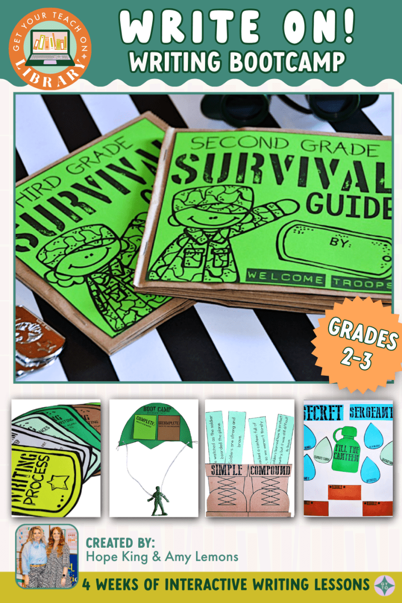 Write On! 2nd & 3rd Grade Writing Bootcamp with Setting Up Writer's Workshop - Shop GYTO - Get Your Teach On