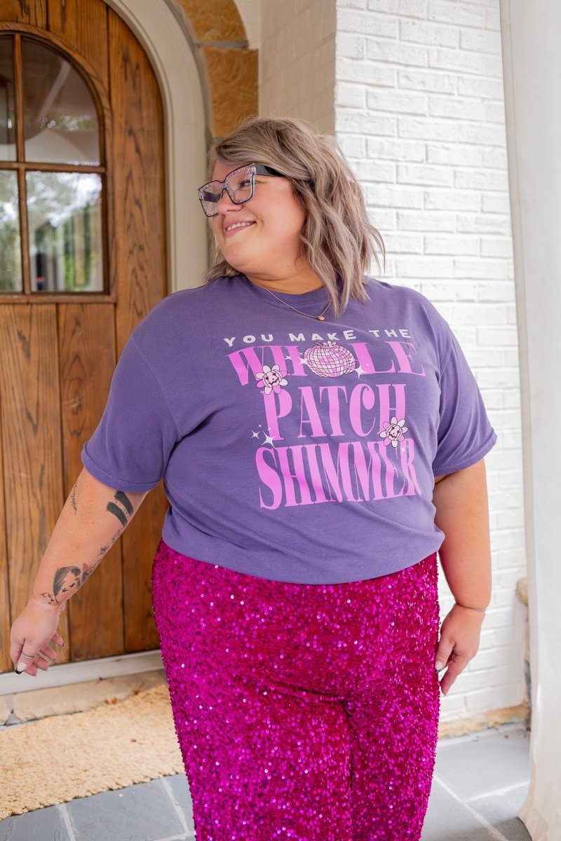 You Make the Whole Patch Shimmer Tee - GYTO Collective - Get Your Teach On