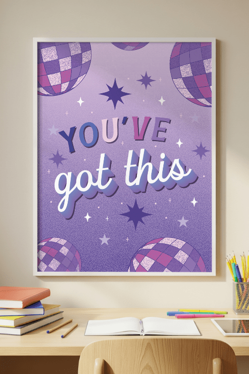 You've Got This Disco Poster – printable inspirational classroom decor by Get Your Teach On