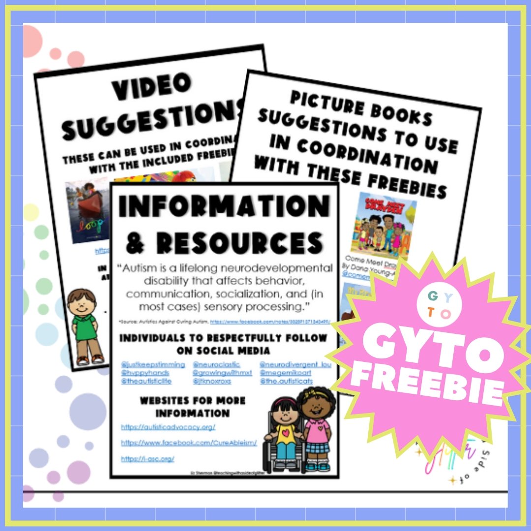 Autism Acceptance Free Resource - GYTO Collective - Get Your Teach On