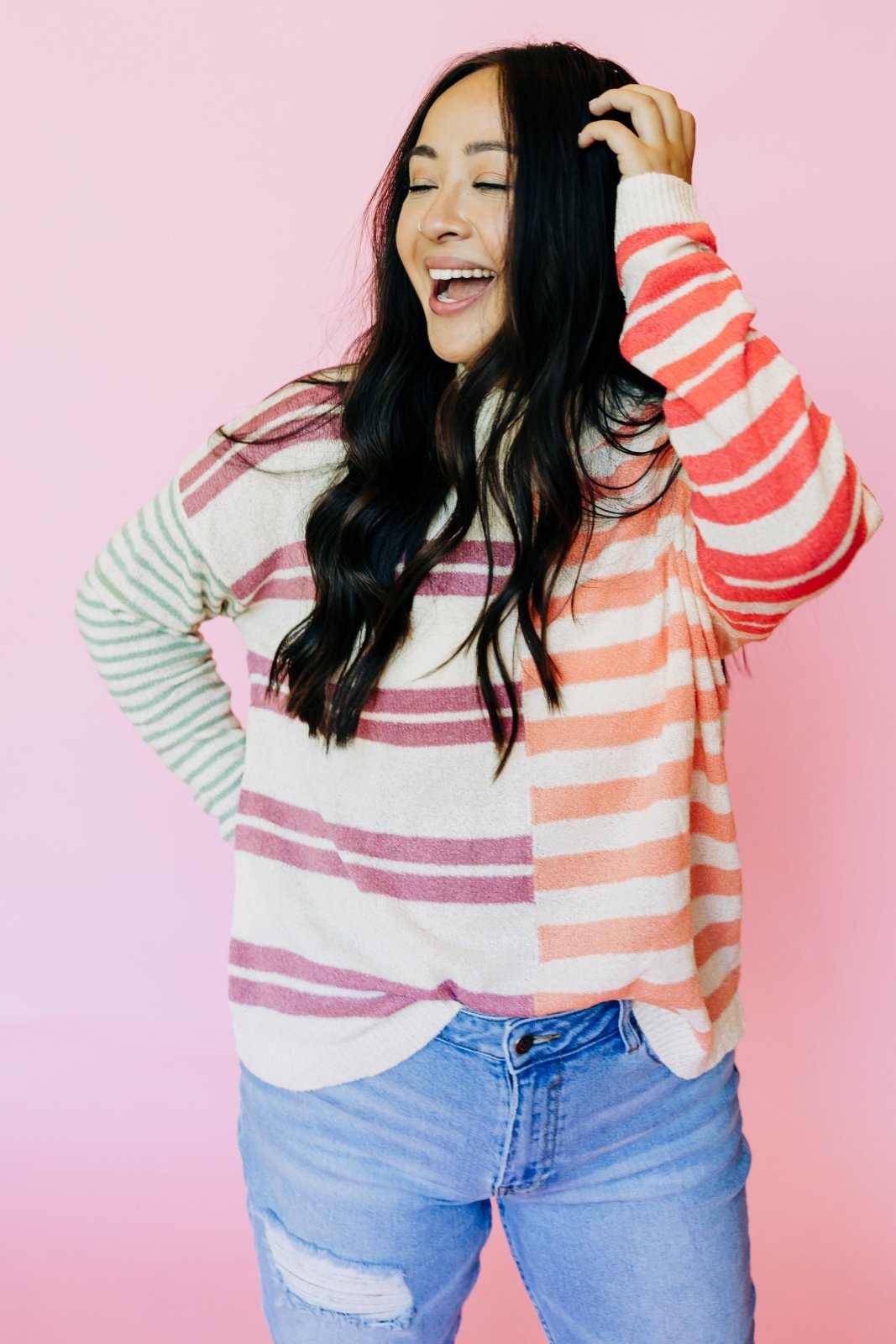 Beach Stripe Sweater - GYTO Collective - Get Your Teach On